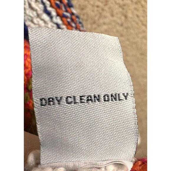 Habitat Oversized Rustic Stripes Chunky Cardigan Sweater Women Sz S Art to Wear - Picture 12 of 16